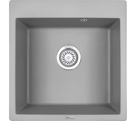 Кухонная кварцевая мойка GRANULA GR-5102 алюминиум 