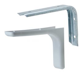 Кронштейн с декоративными накладками MFK-TORG белый L=120мм К-86 