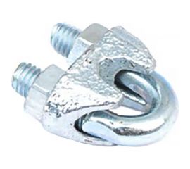 Зажим троса Стройбат DIN 741, 5 мм белый цинк 18 шт. 308460 