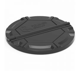 Крышка колодца POLIMER GROUP Роса, цвет черный DKS1 