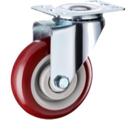 Колесо аппаратное полиуретановое поворотное с площадкой 310100S (100 мм; 130 кг) А5 1005791 