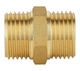 Ниппель DOUBLE-LIN резьбовой латунный Н/Н 1/2" LL6020 (1/2") 