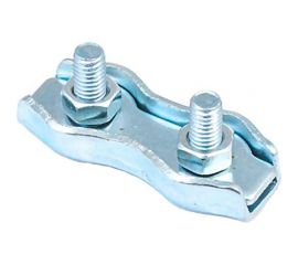 Зажим троса Стройбат Duplex 4мм белый цинк 10 шт 308510 