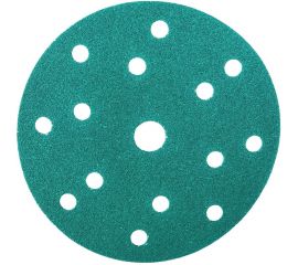 Диск шлифовальный DC341 Film Green (100 шт/уп; 150 мм; 15 отверстий; Р80) Hanko DC341.150.15.0080 