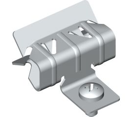 Балочный зажим УМС 2-7 мм с отгибом и винтом М6х9 25 шт. BZ-2-7-V6-10-G 