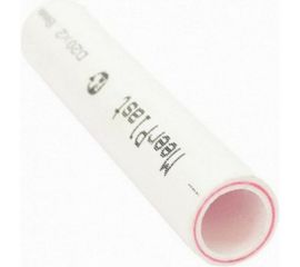 Труба MeerPlast PPR армированная стекловолокном Дн63 Ру20 белая, длина 4 метра D200-00623 