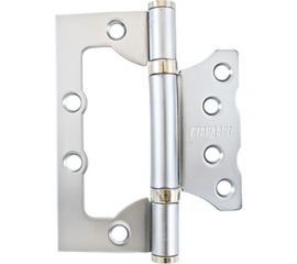 Накладная петля без врезки Стандарт (100х75х2.5 мм; матовый хром; 1 шт) 7148 