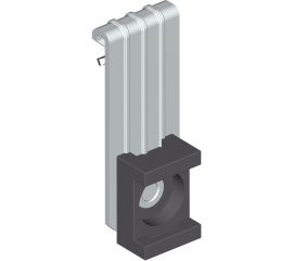 Вертикальный балочный зажим УМС 1-5 мм под нейлоновую стяжку 25 шт. VBZ-1-5-S 