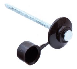 Гвозди для ондулина Стройбат оц.80 мм с пл.шляпкой, коричневый 100 шт 252580 