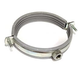 Металлический сантехнический хомут с резиновым уплотнением Хоммет 4"" (105-115 мм), М8 GRUS004 