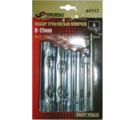 Набор трубчатых ключей SKRAB 8-17мм, 6 предметов 44103 