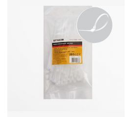 Хомут STEKKER NYCT25-100 нейлоновый 2.5x100 мм, d пучка max 22 мм, нагрузка 8 кг, белый 32771 