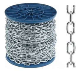 Короткозвенная цепь МЕТАЛЛСЕРВИС DIN 766, 6 мм, оцинкованная, 18 м 1227108 
