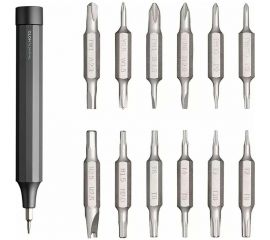 Прецизионная отвертка HOTO с 24 битами в комплекте, графит QWLSD004 