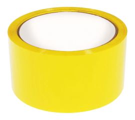 Упаковочная клейкая лента Кордленд жёлтый, 48 мм х 50 м SCO-00327 