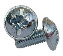 Винт ZAMETAL М6х40 с полусфер. гол. и прессш., DIN 967, оц., 200 шт ZA514387 