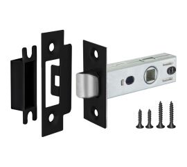 Врезная защелка Punto L45-8 BL черный 43919 