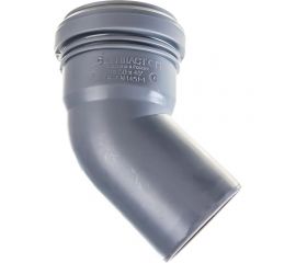 Канализационный отвод АТЛАС ПЛАСТ 45 градусов DN 50 SPCEB4500050 