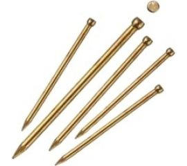 Финишные гвозди ГОСКРЕП NFL 1,2х30 латунированные 0,02 кг 9-0011910 