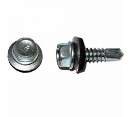 Кровельный саморез КРЕП-КОМП цинк, с шайбой EPDM, 6.3х19 250 шт ск6319ф 