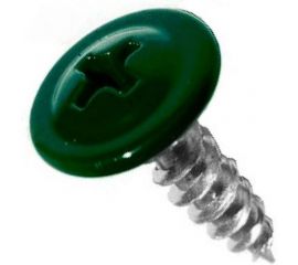 Саморез Tech-Krep ШСММ 4,2х16 темно-зеленый KP RAL 6005 20 шт, пакет 125487 