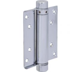 Барная пружинная петля одинарного действия ALDEGHI LUIGI SPA 100х37х33 мм, цвет: оцинкованная сталь, к-т: 2 шт + ключ с декоративными шурупами 103AZ100 