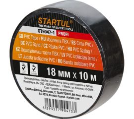Изолента ПВХ STARTUL Profi 18 мм, 10 м, черная ST9047-1 