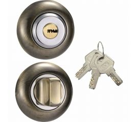 Санузловые накладки с ключом Вантаж бронза BKQ-K 