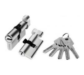 Цилиндр PALIDORE алюмин. А 80 PC (ключ/завертка, хром бл.) TURDUS 98760956 
