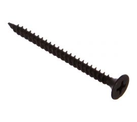 Саморез Качественный КРЕПЕЖ 3.5x45 мм, потай, частая резьба, оксид, 110 шт 0200399 КЧ 