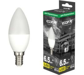 Светодиодная лампа Econ LED CN 6,5Вт E14 3000K B35 ES 7265011 
