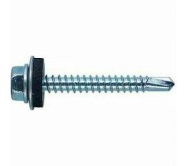 Кровельный саморез КВАДРА 5.5x25 цинк, сверло PT.3, шайба EPDM, уп. 10 шт. 550251010812 