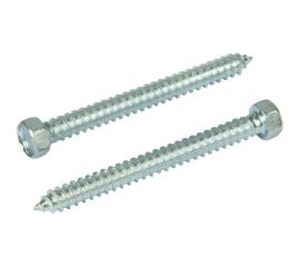 Саморез КВАДРА DIN 7976, 5.5x55, цинк, 6-гр. голова, острый, кор. 100 шт. 765555003100 