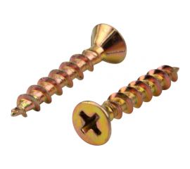 Оконный саморез KRANZ острый 4,1x25 желтый цинк 500 шт. KR-01-3721-007 