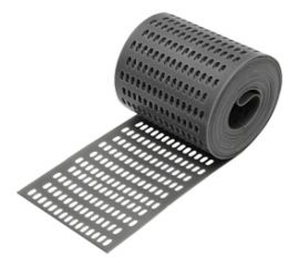 Вентиляционная карнизная лента ПРОТЭКТ высота 10 см, длина 5 м, серый ЛВ-10/5 сер 