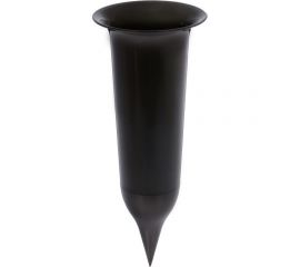 Горшок SANTINO Ритуальный 0.65 л, 10х25 см, черное золото 051535 