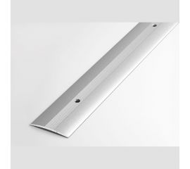 Порог прямой алюминиевый ЛУКА (37 мм, 1,8 м, порошковое покрытие, Серебро) 00000002311 