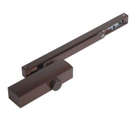 Доводчик DOORLOCK DL100S size 3 со скользящей тягой, коричневый, с функцией Hold Open 75515 