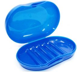 Мыльница Следопыт RUNIS с крышкой, цвет в ассортименте (синий, красный) 6-191 