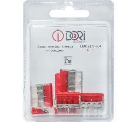 4-проводная соединительная клемма DORI СМК 2273-204 (6 шт.) 46318 