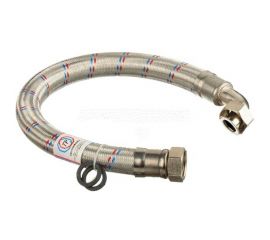 Подводка для воды TР-сантехника Гигант, нержавеющая сталь, 80 см, в/в 3/4, угловая 26388 