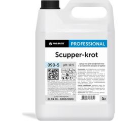 Жидкий препарат для устранения засоров в сточных трубах Pro-Brite SCUPPER-KROT 5л. 090-5 