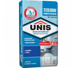 Гипсовая штукатурка UNIS ТЕПЛОН универсальный, 25 кг 4607005183668 