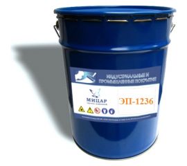 Антикоррозийная эмаль по металлу Мицар ЭП-1236 20 кг 0,4 кг, черная УТ000010383 