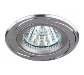 Встраиваемый светильник алюминиевый ЭРА KL34 AL SL 1 MR16, 12V, 50W хром Б0049565 