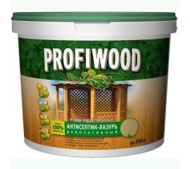 Водно-дисперсионный антисептик-лазурь PROFIWOOD (декоративный; атмосферостойкий; лиственница; 0.9 кг) 4007 