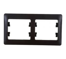 2-постовая горизонтальная рамка Schneider Electric GLOSSA ШОКОЛАД GSL000802 