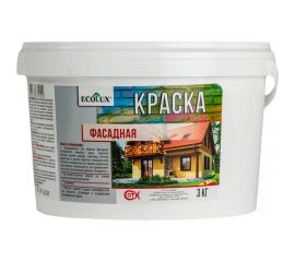 Фасадная краска ECOLUX 3 кг 4607133681920 
