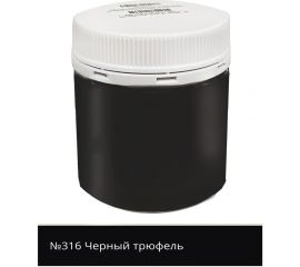 Краска акриловая интерьерная моющаяся №316 черный трюфель 0,18кг Palizh 11608053 