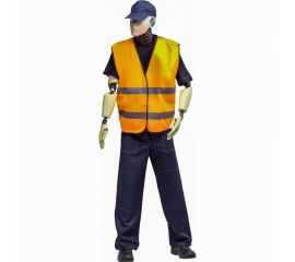 Сигнальный оранжевый жилет РОБАМАГ 2 СОП, плотность 100 г/кв.м, размер L 4673733572111 